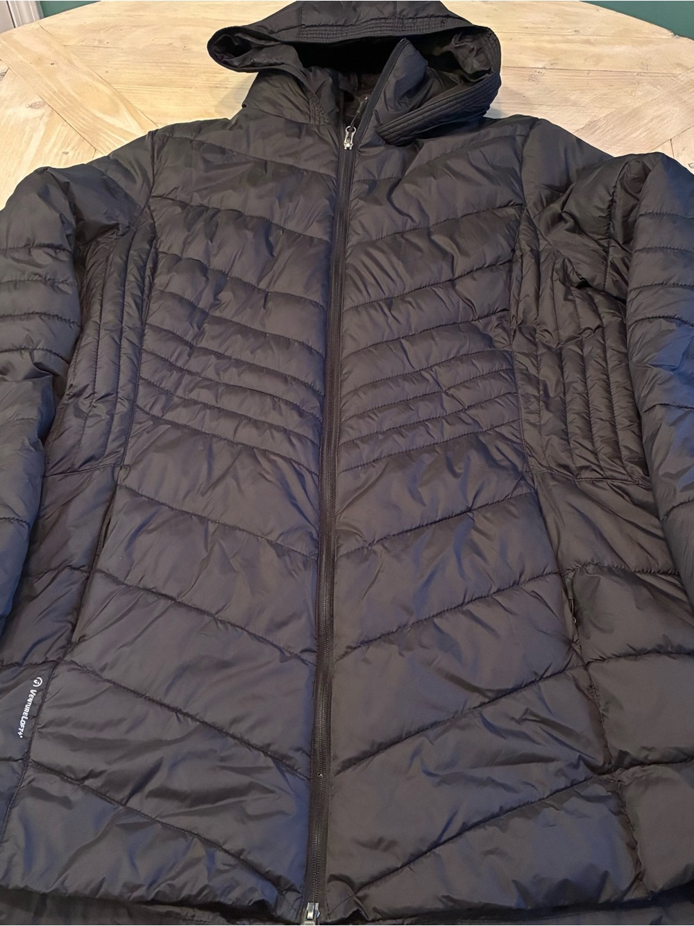 Champion Black Quilted Hooded Puffer Jacket